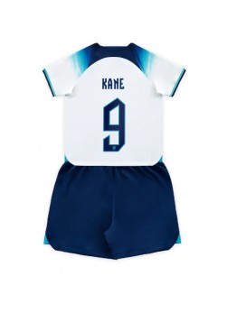 England Harry Kane #9 Heimtrikotsatz für Kinder WM 2022 Kurzarm (+ Kurze Hosen)